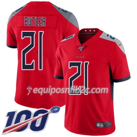Camiseta Hombre NFL Tennessee Titans Malcolm Butler 21 Nike Rojo 100th